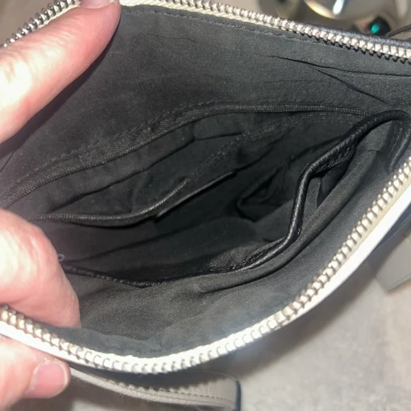 BAG & BOBBLES 9 West Black and White Crossbody Bag & Extras - Picture 5 of 13